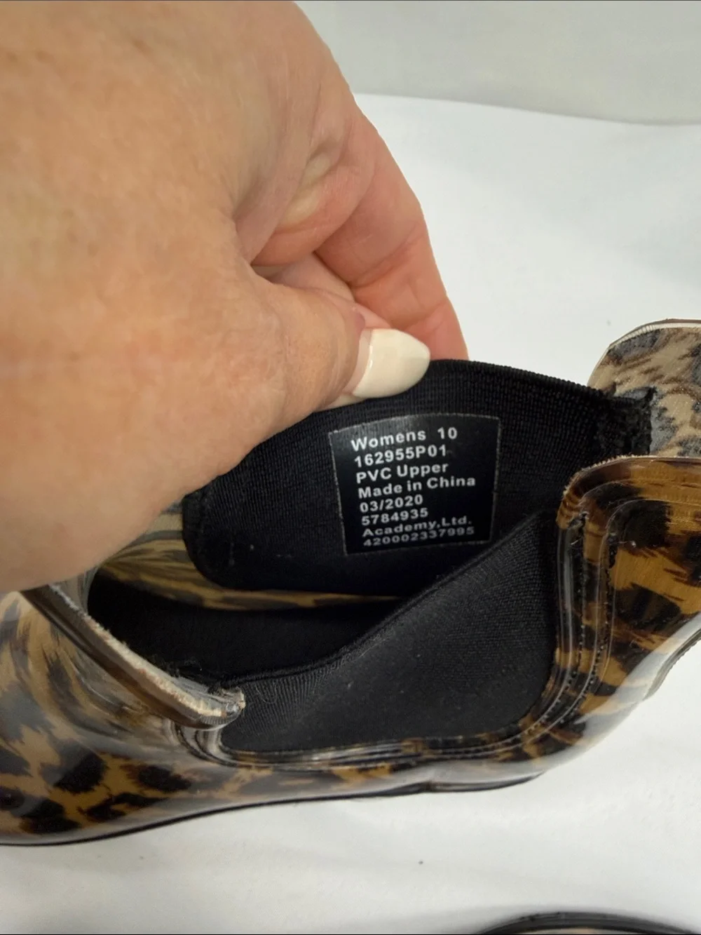 Leopard Print Chelsea Rain Boots - Women's Brown/Black
